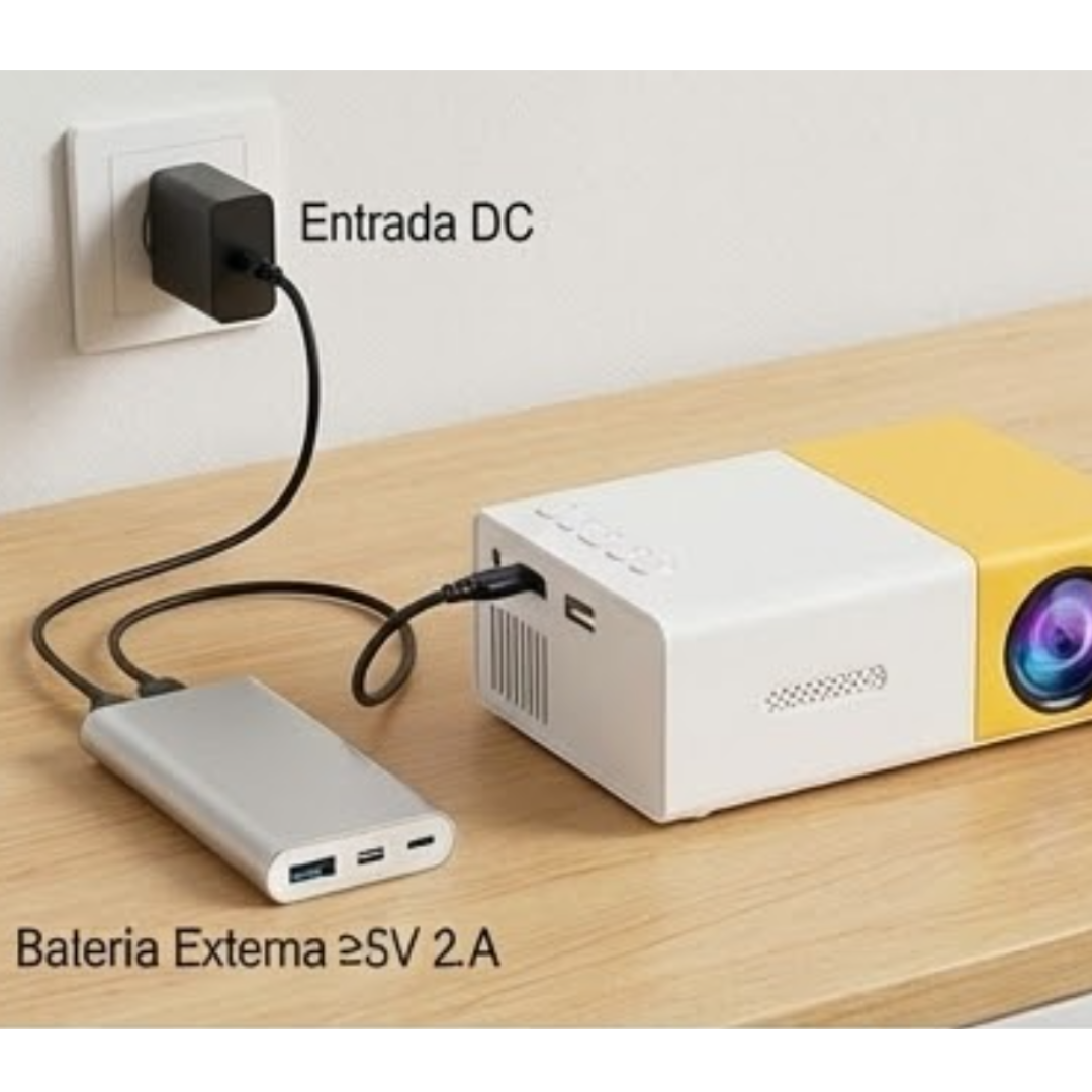 Mini Proyector Portátil full HD 1080P