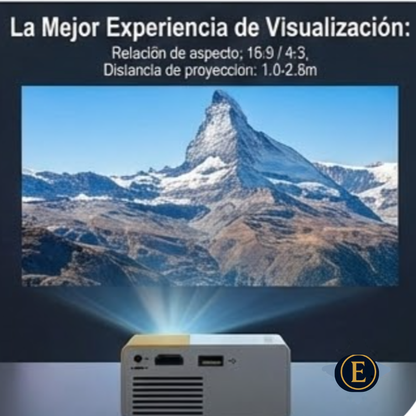 Mini Proyector Portátil full HD 1080P